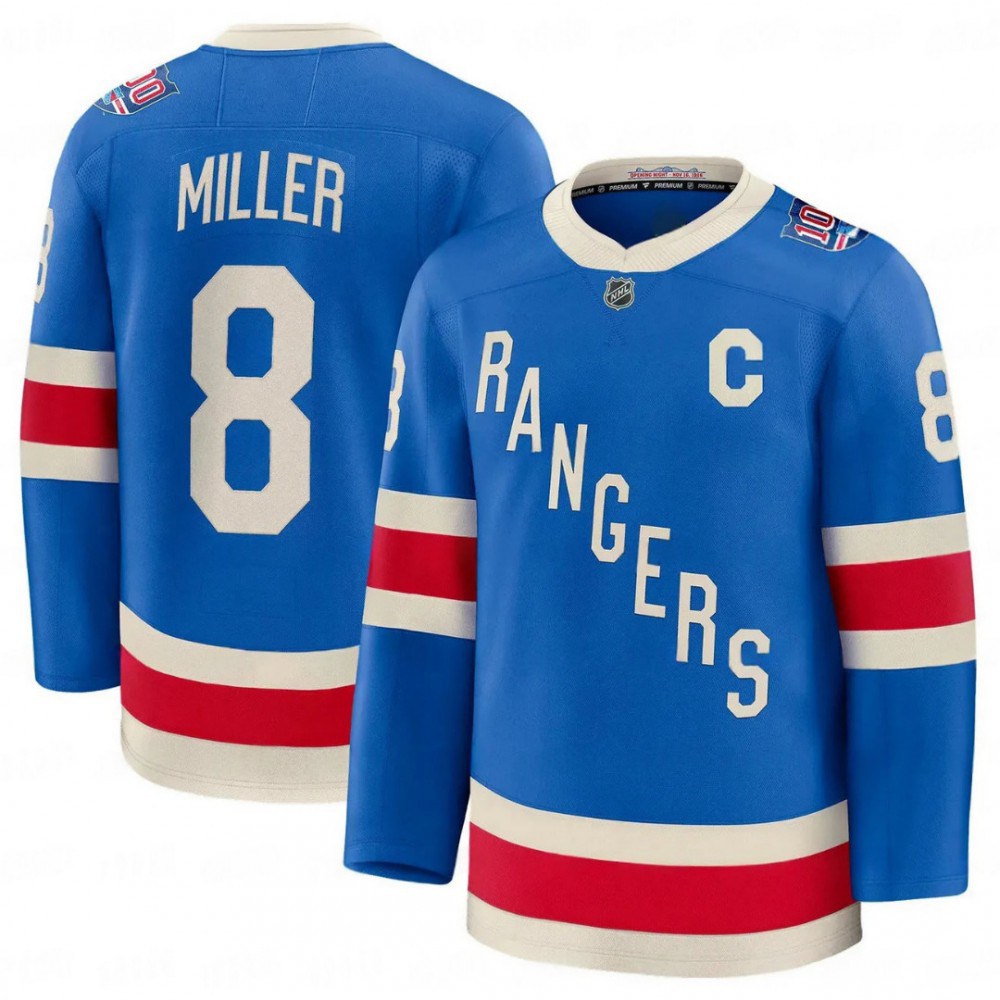 Men's New York Rangers JT Miller Blue Centennial Premium Jersey-Pro Kit Vault | Brand New 26/27 Sports Jerseys